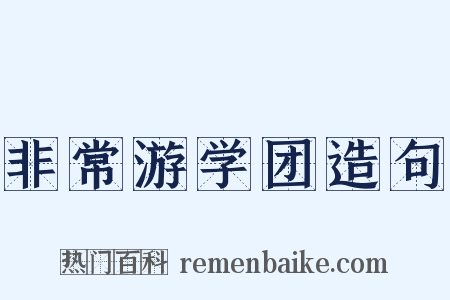 非常游学团造句是什么意思的图片